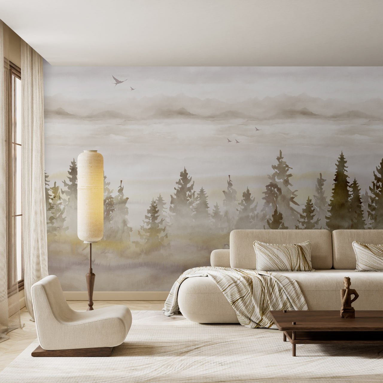 FORÊT DE SAPINS | Beige – Image 3