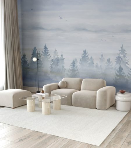 FORÊT DE SAPINS | Bleu