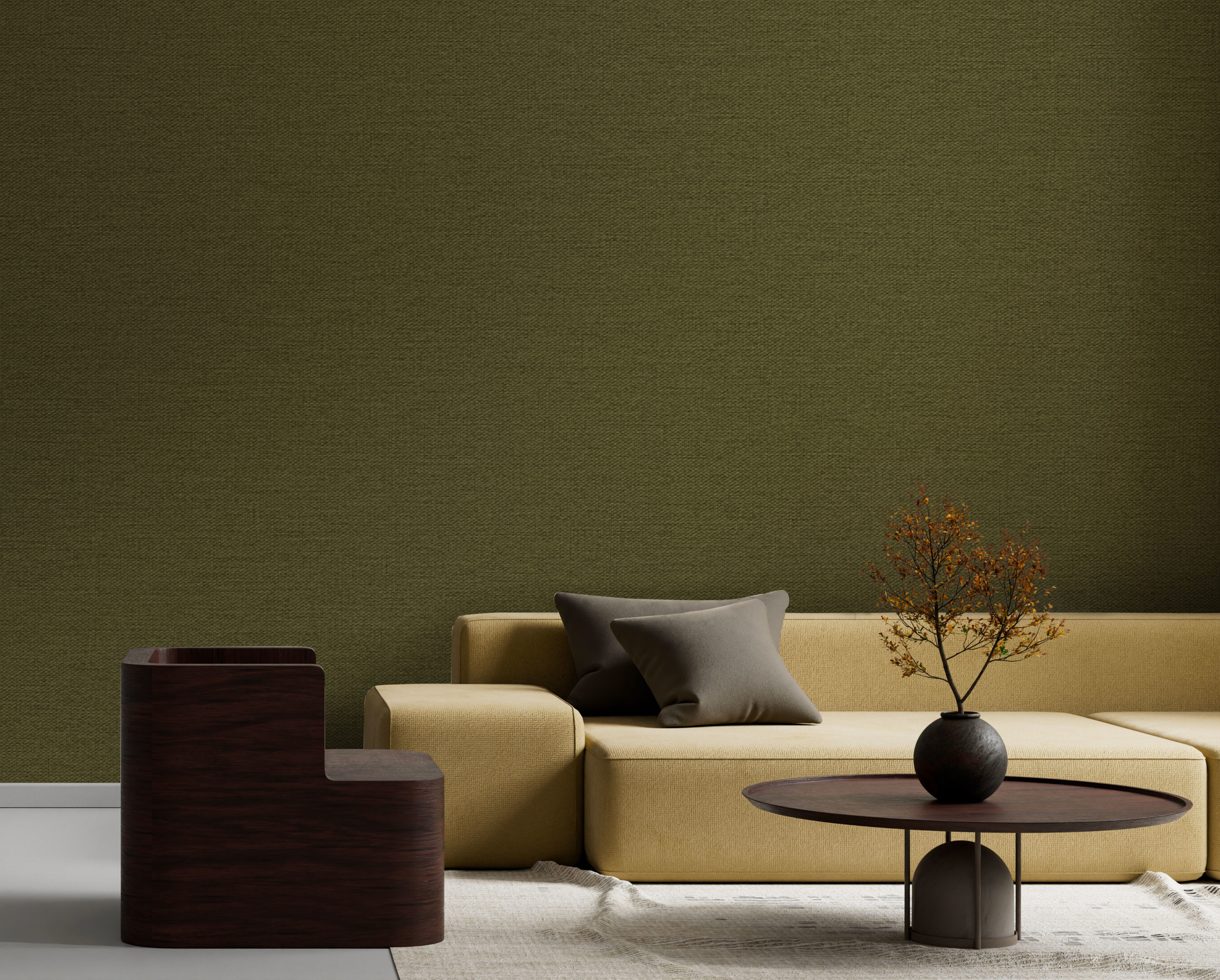 WALL CANVAS UNI | Palm Green