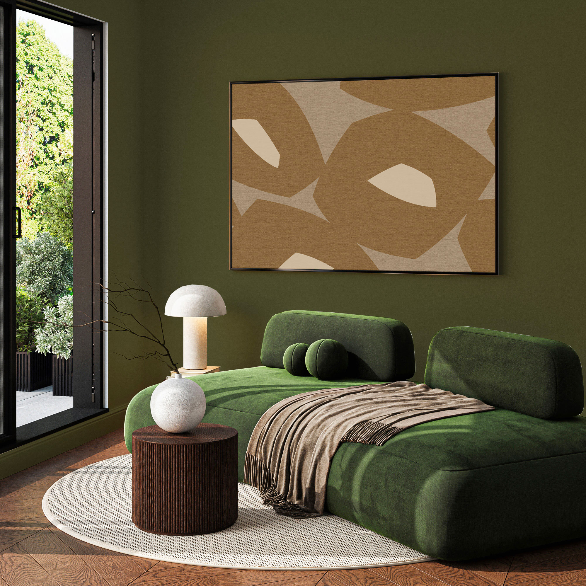 WALL CANVAS UNI | Palm Green – Image 2